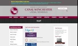 
							         Staff - Canal Winchester Schools								  
							    