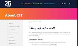 
							         Staff : Canberra Institute of Technology								  
							    