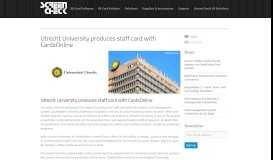 
							         Staff card Utrecht University is produced with CardsOnline								  
							    
