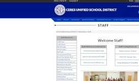 
							         Staff - Ceres Unified School District								  
							    