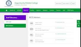 
							         Staff Directory / BCTC Advisors - Fayette County Public Schools								  
							    