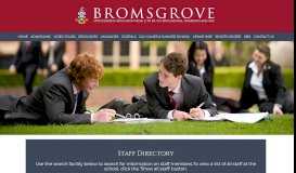 
							         Staff Directory - Bromsgrove School								  
							    