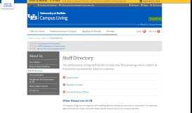 
							         Staff Directory - Campus Living - University at Buffalo								  
							    