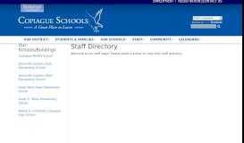 
							         Staff Directory - Copiague Public Schools								  
							    