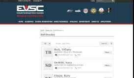 
							         Staff Directory - EVSC								  
							    