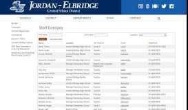 
							         Staff Directory - Jordan-Elbridge Central School District								  
							    
