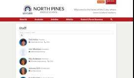
							         Staff Directory | North Pines Middle School								  
							    