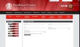 
							         Staff Directory - Pendleton County Schools								  
							    