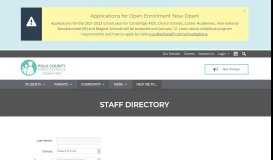 
							         Staff Directory | Polk County Public Schools								  
							    