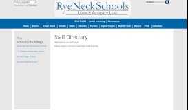 
							         Staff Directory - Rye Neck School District								  
							    
