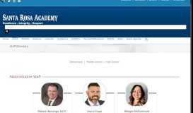 
							         Staff Directory – Santa Rosa Academy								  
							    