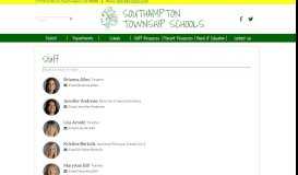 
							         Staff Directory | Southampton Township Schools								  
							    