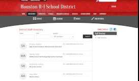 
							         Staff Directory / Staff Directory - Houston R-1 School District								  
							    
