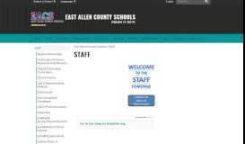 
							         Staff - East Allen County Schools								  
							    