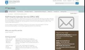 
							         Staff Email and Calendar Service - IT Services : Trinity College Dublin								  
							    