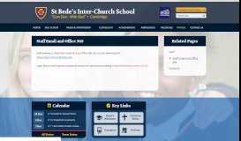 
							         Staff Email and Office 365 - St Bede's Inter-Church School								  
							    