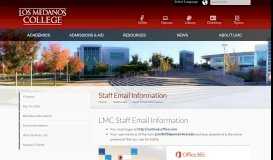 
							         Staff Email - Los Medanos College								  
							    