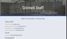 
							         Staff - Grinnell Elementary School								  
							    