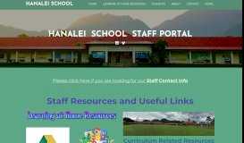 
							         Staff - Hanalei School								  
							    