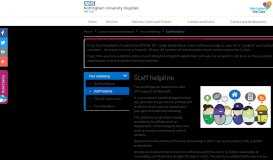 
							         Staff helpline | NUH - Nottingham University Hospitals NHS Trust								  
							    