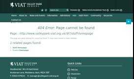 
							         Staff Homepage - Valley Park School								  
							    
