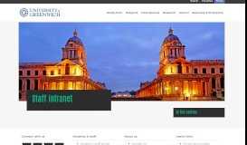 
							         Staff intranet | University of Greenwich								  
							    