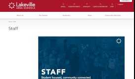 
							         Staff - ISD194 - Lakeville Area Public Schools								  
							    