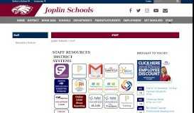 
							         Staff - Joplin Schools								  
							    
