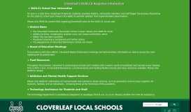 
							         Staff KIOSK Login - Cloverleaf Local Schools								  
							    