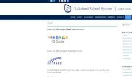 
							         Staff | Lakeland School System								  
							    