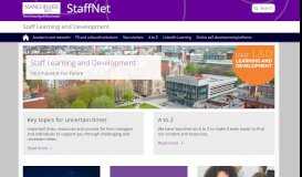 
							         Staff Learning and Development | StaffNet | The University of ...								  
							    