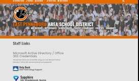 
							         Staff Links | East Pennsboro School District								  
							    