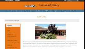 
							         Staff Links - Los Lunas Schools								  
							    