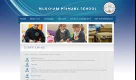 
							         Staff Links | Muskham Primary School								  
							    