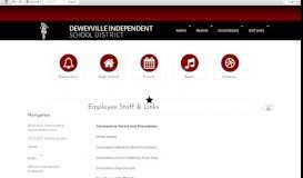 
							         Staff Links • Page - Deweyville ISD								  
							    