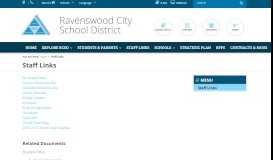 
							         Staff Links - Ravenswood City School District								  
							    