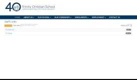
							         Staff Links - Trinity Christian School								  
							    