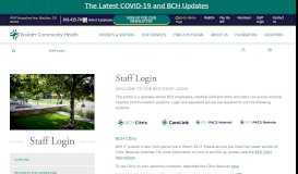 
							         Staff Login - BCH - Boulder Community Health								  
							    