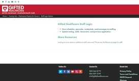 
							         Staff Login Options • Gifted Healthcare								  
							    