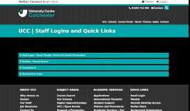 
							         Staff Logins and Quick Links - UCC University Centre Colchester								  
							    