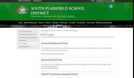 
							         Staff Logins - South Plainfield School District								  
							    