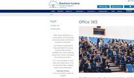 
							         Staff | Manchester Academy | United Learning								  
							    