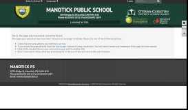 
							         Staff - Manotick PS - Ottawa-Carleton District School Board								  
							    