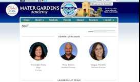 
							         Staff - Mater Gardens Academy								  
							    