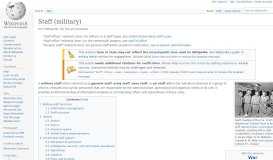 
							         Staff (military) - Wikipedia								  
							    