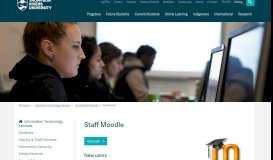 
							         Staff Moodle, IT Services - Thompson Rivers University								  
							    