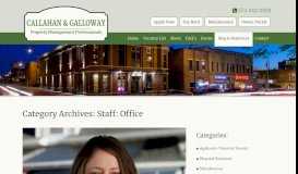 
							         Staff: Office | Callahan & Galloway								  
							    