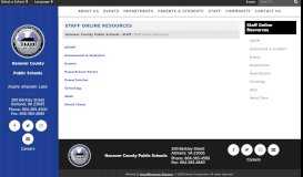 
							         Staff Online Resources - Hanover County Public Schools								  
							    