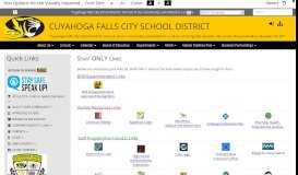 
							         Staff ONLY Links - Cuyahoga Falls City School District								  
							    