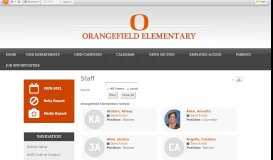 
							         Staff - Orangefield Elementary School								  
							    